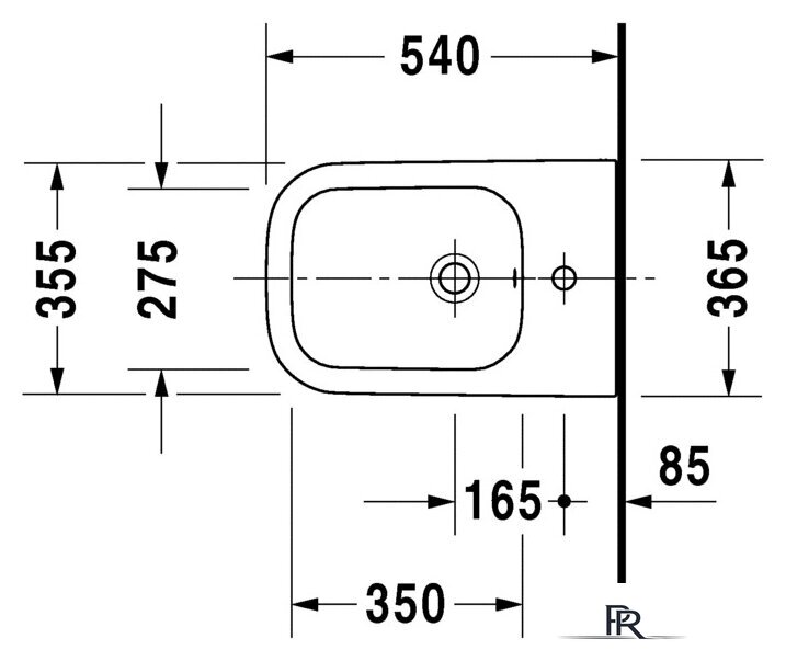 Биде Duravit Happy D.2 [2258150000] - Изображение №2 — Интернет-магазин ПроЗаказ