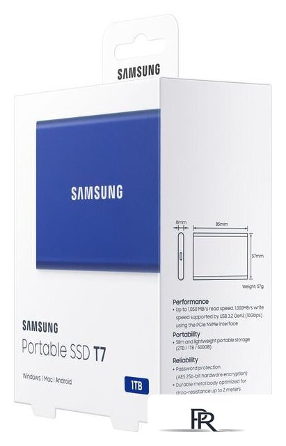 Внешний накопитель Samsung T7 1TB (синий) - Изображение №11 — Интернет-магазин ПроЗаказ