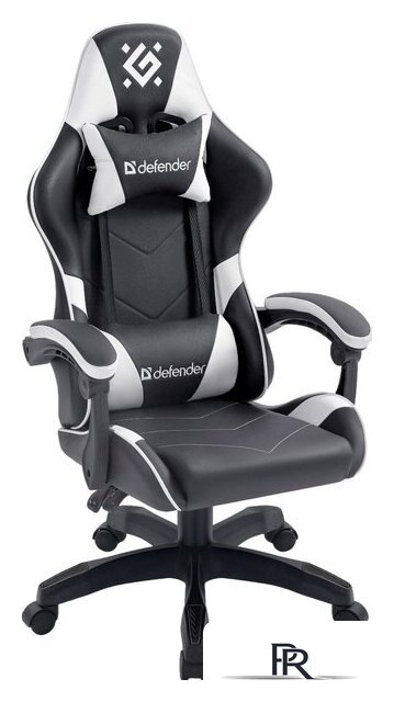 Игровое (геймерское) кресло Defender Companion (черный/белый) - Изображение №1 — Интернет-магазин ПроЗаказ