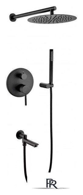 Душевая система  Grocenberg GB5099BL-1 (черный матовый) - Изображение №7 — Интернет-магазин ПроЗаказ