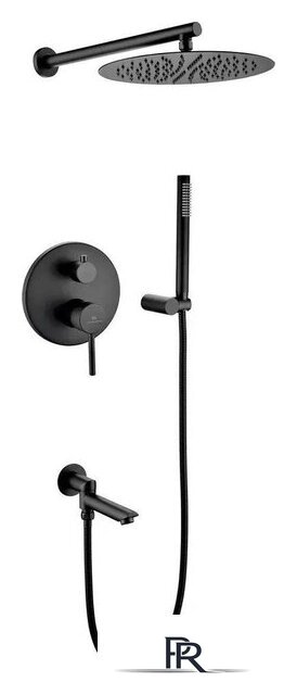 Душевая система  Grocenberg GB5099BL-1 (черный матовый) - Изображение №1 — Интернет-магазин ПроЗаказ