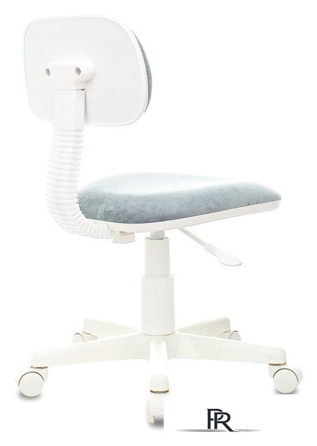 Офисное кресло Бюрократ CH-W201NX (серо-голубой Light-28/пластик белый) - Изображение №4 — Интернет-магазин ПроЗаказ