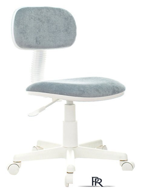 Офисное кресло Бюрократ CH-W201NX (серо-голубой Light-28/пластик белый) - Изображение №1 — Интернет-магазин ПроЗаказ