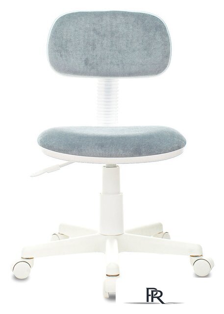 Офисное кресло Бюрократ CH-W201NX (серо-голубой Light-28/пластик белый) - Изображение №2 — Интернет-магазин ПроЗаказ