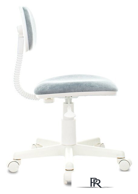 Офисное кресло Бюрократ CH-W201NX (серо-голубой Light-28/пластик белый) - Изображение №3 — Интернет-магазин ПроЗаказ