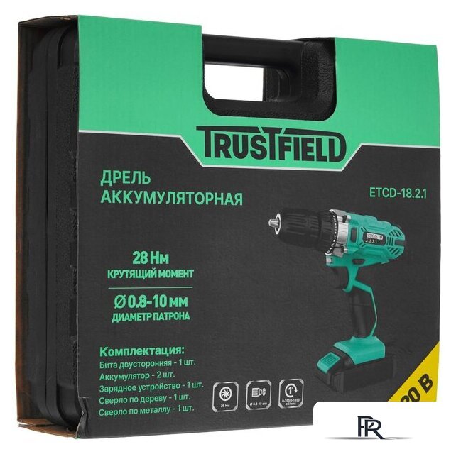 Дрель-шуруповерт Trustfield ETCD-18.2.1 (с 2-мя АКБ, кейс) - Изображение №9 — Интернет-магазин ПроЗаказ