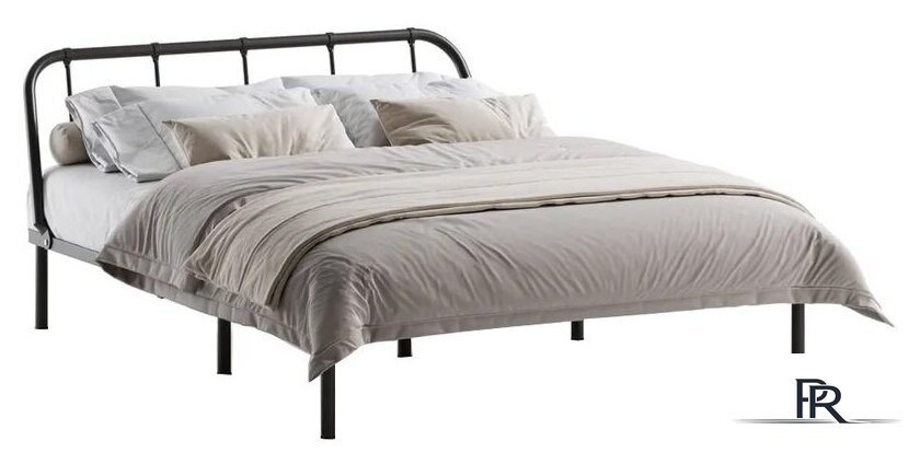 Кровать Домаклево Мира 140x200 (черный) - Изображение №1 — Интернет-магазин ПроЗаказ