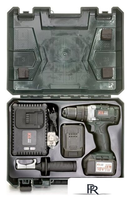 Ударная дрель-шуруповерт KLPRO KLDM18B-50 (с 2-мя АКБ, кейс) - Изображение №12 — Интернет-магазин ПроЗаказ