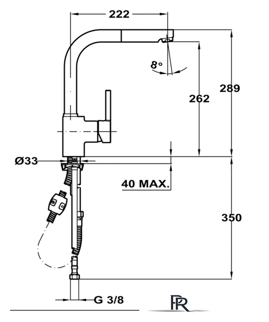 Смеситель TEKA ARK 938 TG (карбон) [23938120CN] - Изображение №2 — Интернет-магазин ПроЗаказ