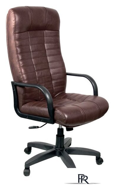 Офисное кресло Деловая обстановка Атлант Стандарт кожа люкс (коричневый) - Изображение №1 — Интернет-магазин ПроЗаказ