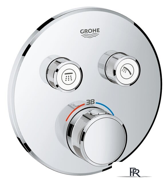 Смеситель без скрытого механизма Grohe Grohtherm SmartControl 29119000 (хром) - Изображение №1 — Интернет-магазин ПроЗаказ