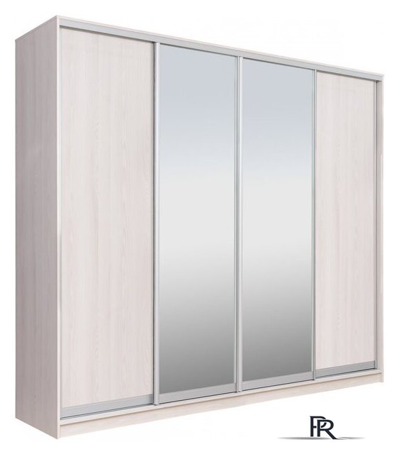 Шкаф-купе Рэйгрупп 272 YYX Elgon РГ-14.02 (ясень снежный/ясень снежный/хром) - Изображение №1 — Интернет-магазин ПроЗаказ