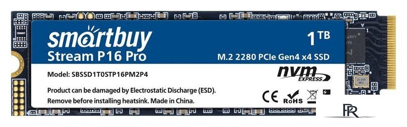 SSD SmartBuy Stream P16 Pro 1TB SBSSD1T0STP16PM2P4 - Изображение №1 — Интернет-магазин ПроЗаказ