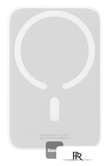 Внешний аккумулятор Baseus Magnetic Mini Wireless Fast Charging Power Bank 20W 6000mAh (белый) - Изображение №3 — Интернет-магазин ПроЗаказ