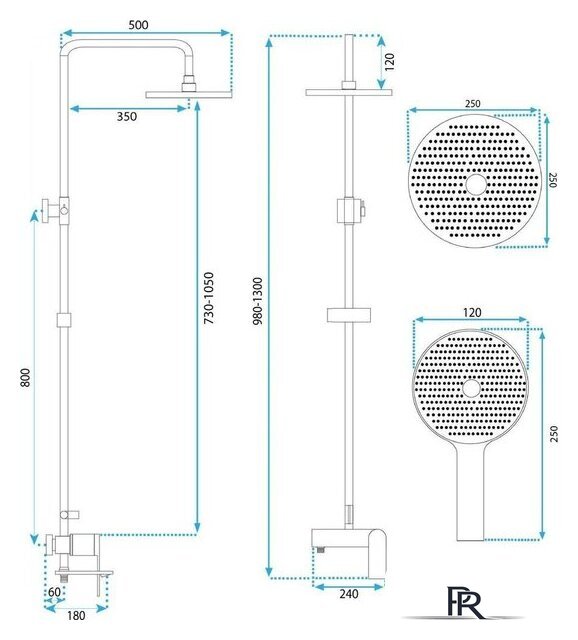 Душевая система  Rea Avalon REA-P8811 - Изображение №8 — Интернет-магазин ПроЗаказ