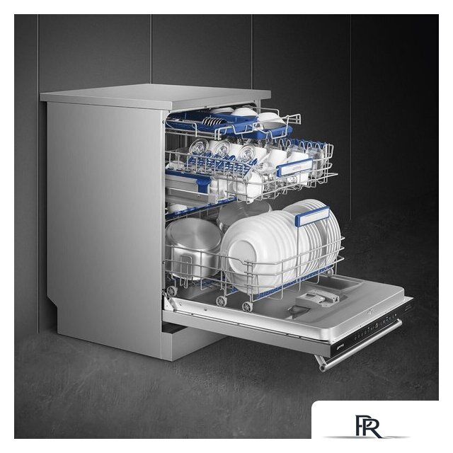 Отдельностоящая посудомоечная машина Smeg LVS345BQSTX - Изображение №2 — Интернет-магазин ПроЗаказ