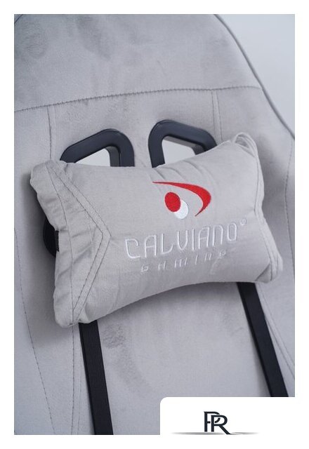 Игровое (геймерское) кресло Calviano 1584 (велюр, серый) - Изображение №21 — Интернет-магазин ПроЗаказ