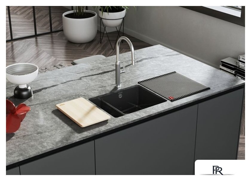 Кухонная мойка Franke KubusX KXK 160-37-12 126.0738.300 (оникс) - Изображение №2 — Интернет-магазин ПроЗаказ