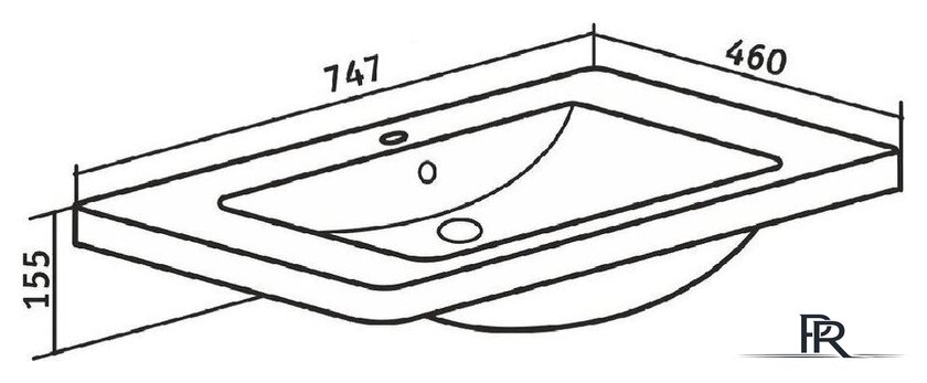 Умывальник Runo Omega 75 - Изображение №3 — Интернет-магазин ПроЗаказ