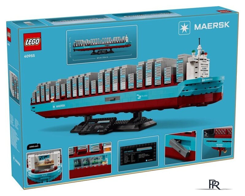 Конструктор LEGO 40955 Контейнеровоз Maersk с двухтопливным двигателем - Изображение №16 — Интернет-магазин ПроЗаказ