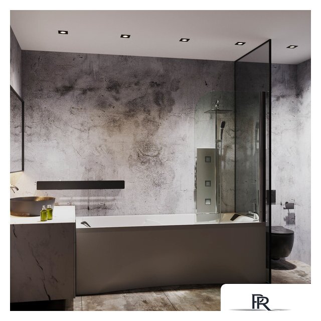 Стеклянная шторка для ванны Roxen Brimen 52010-80 80х140 - Изображение №2 — Интернет-магазин ПроЗаказ