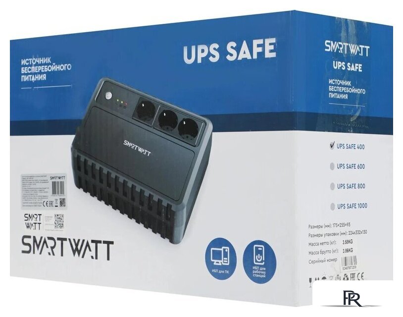 Источник бесперебойного питания SmartWatt UPS Safe 400 - Изображение №7 — Интернет-магазин ПроЗаказ