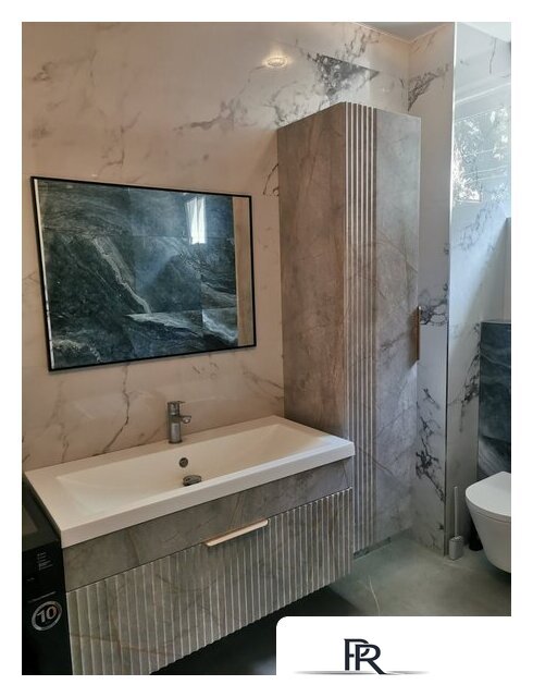  Garda Тумба под умывальник Onda 106Н-750_PVC 09.106н.750.PVC (золотой мрамор) - Изображение №3 — Интернет-магазин ПроЗаказ