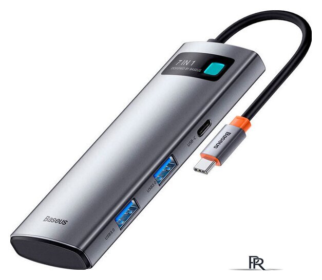 Док-станция Baseus Metal Gleam Series 7-in-1 Multifunctional Type-C WKWG020113 - Изображение №1 — Интернет-магазин ПроЗаказ