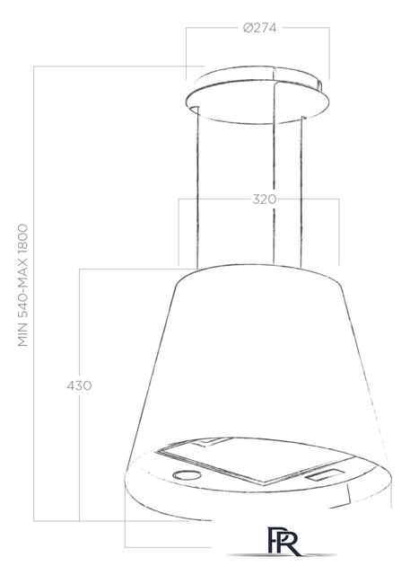 Кухонная вытяжка Elica Juno Urban Zinc/F/50 - Изображение №4 — Интернет-магазин ПроЗаказ