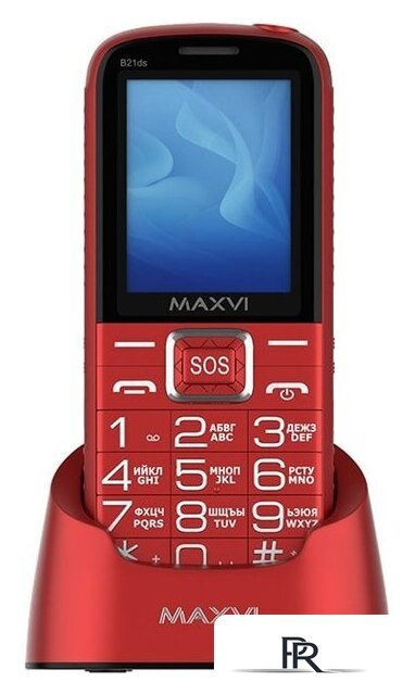 Кнопочный телефон Maxvi B21ds (красный) - Изображение №6 — Интернет-магазин ПроЗаказ