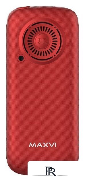 Кнопочный телефон Maxvi B21ds (красный) - Изображение №3 — Интернет-магазин ПроЗаказ