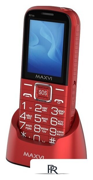 Кнопочный телефон Maxvi B21ds (красный) - Изображение №8 — Интернет-магазин ПроЗаказ