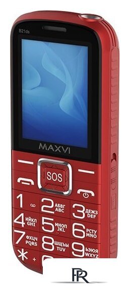 Кнопочный телефон Maxvi B21ds (красный) - Изображение №4 — Интернет-магазин ПроЗаказ