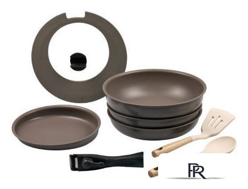 Набор сковород Lara LR01-301 (коричневый) - Изображение №1 — Интернет-магазин ПроЗаказ