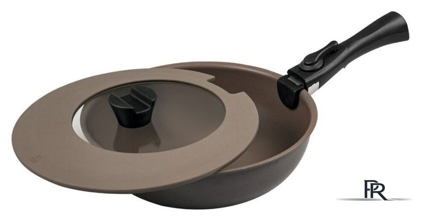 Набор сковород Lara LR01-301 (коричневый) - Изображение №5 — Интернет-магазин ПроЗаказ