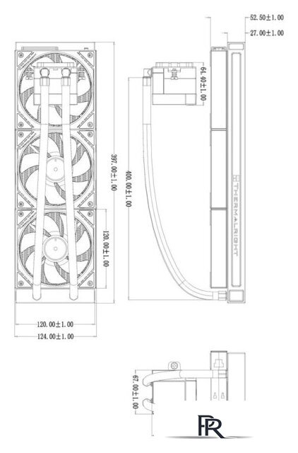 Система жидкостного охлаждения для процессора Thermalright Core Matrix 360 Vision ARGB (черный) - Изображение №10 — Интернет-магазин ПроЗаказ