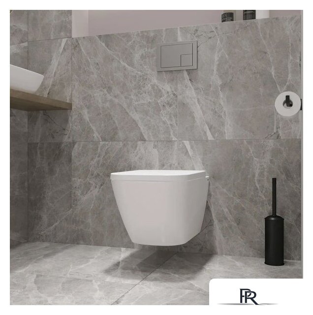 Унитаз подвесной Lauter Nuremberg 21811 + 21901002 (белый, с кнопкой смыва 219704J черный) - Изображение №27 — Интернет-магазин ПроЗаказ