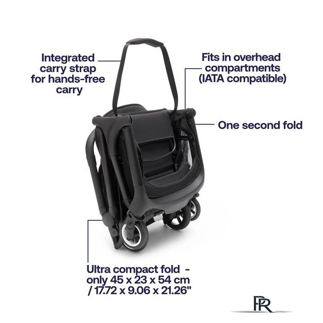 Коляска прогулочная «книга» Bugaboo Butterfly (black/midnight black) - Изображение №9 — Интернет-магазин ПроЗаказ