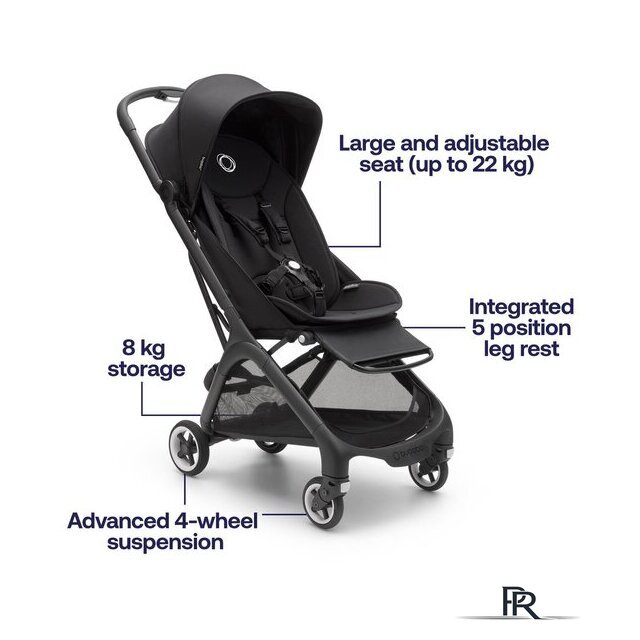 Коляска прогулочная «книга» Bugaboo Butterfly (black/midnight black) - Изображение №10 — Интернет-магазин ПроЗаказ