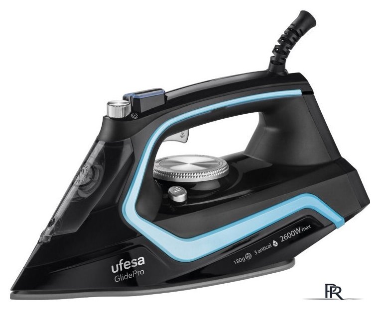 Утюг Ufesa PV2600 GlidePro (черный/голубой) - Изображение №1 — Интернет-магазин ПроЗаказ