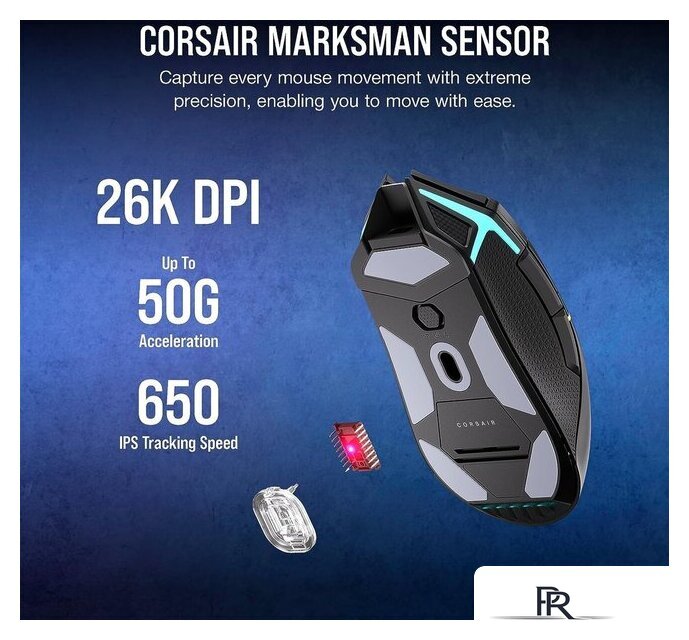 Игровая мышь Corsair Nightsabre Wireless RGB - Изображение №5 — Интернет-магазин ПроЗаказ
