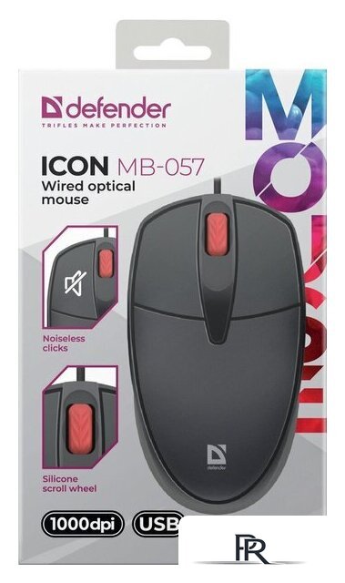 Мышь Defender Icon MB-057 (черный) - Изображение №5 — Интернет-магазин ПроЗаказ