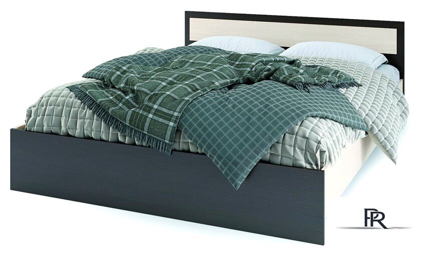 Кровать Стендмебель Гармония КР 601 200x160 (дуб белфорт/венге) - Изображение №1 — Интернет-магазин ПроЗаказ