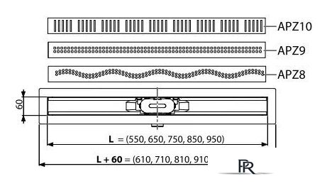 Трап/канал Alcaplast APZ10-950M - Изображение №3 — Интернет-магазин ПроЗаказ