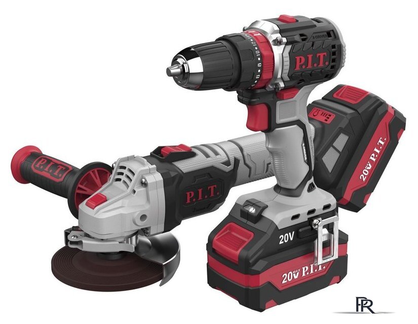  P.I.T. P0001-02 (шуруповерт, болгарка, 2 АКБ, кейс) - Изображение №1 — Интернет-магазин ПроЗаказ