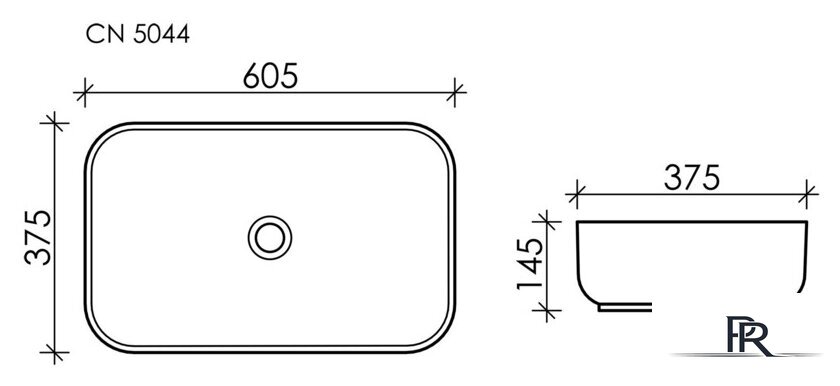 Умывальник Ceramica Nova Element CN5044 - Изображение №7 — Интернет-магазин ПроЗаказ