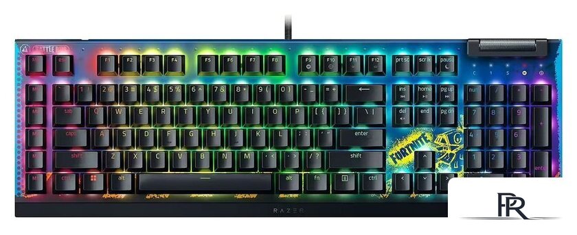 Клавиатура Razer BlackWidow V4 X Fortnite Edition (Razer Yellow, нет кириллицы) - Изображение №1 — Интернет-магазин ПроЗаказ