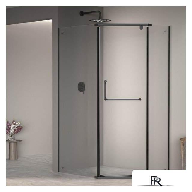 Душевой уголок RGW PA-091B 35089182-14 80x120 (черный/прозрачное стекло) - Изображение №1 — Интернет-магазин ПроЗаказ
