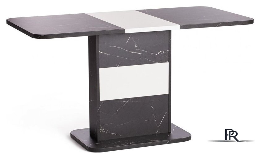 Кухонный стол TetChair Smart 105-140x68.6х75 (мрамор блэк роял/белый) - Изображение №4 — Интернет-магазин ПроЗаказ