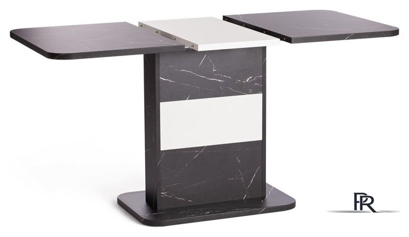 Кухонный стол TetChair Smart 105-140x68.6х75 (мрамор блэк роял/белый) - Изображение №5 — Интернет-магазин ПроЗаказ